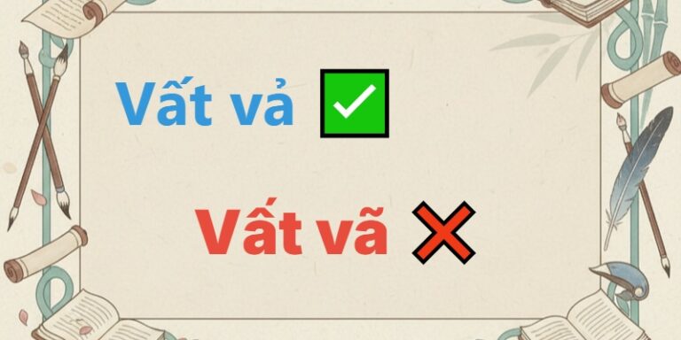 vất vã hay vất vả