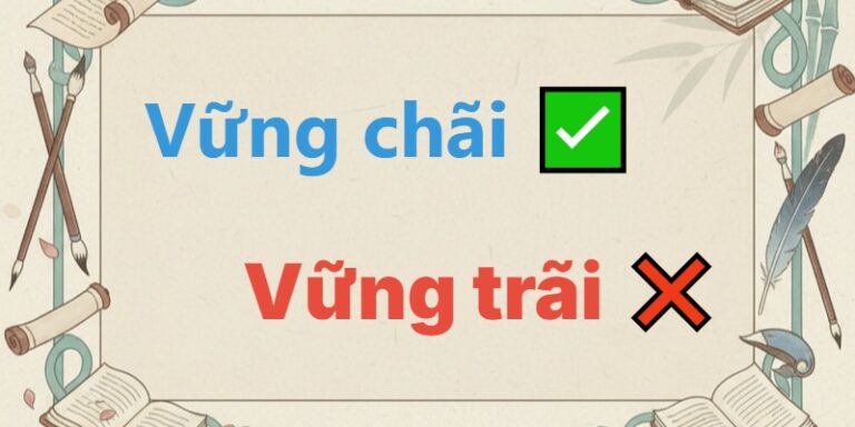 vững chãi hay vững trãi