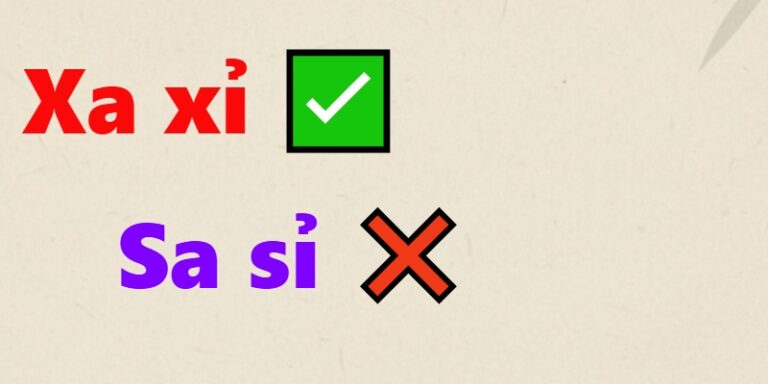 xa xỉ hay sa sỉ