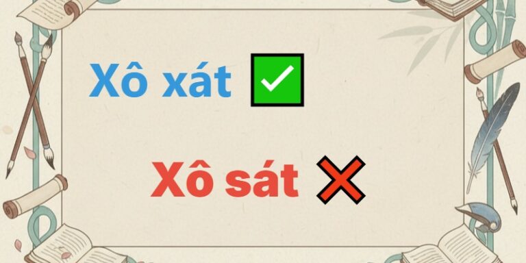 xô xát hay xô sát