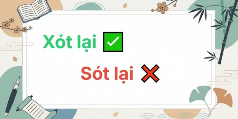 sót lại hay xót lại