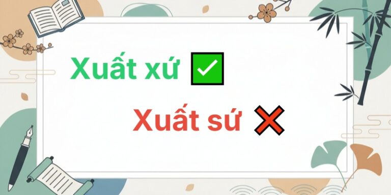 xuất xứ hay xuất sứ