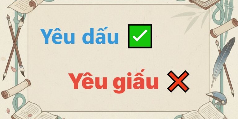 yêu dấu hay yêu giấu